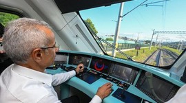 Yerli ve milli elektrikli tren seti bir yaşında