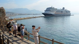 Kruvaziyerle 135 bin turist geldi