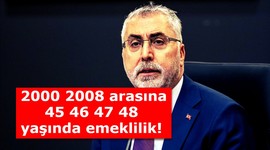 Kademeli emeklilik tablosu çıkageldi! 2000 2008 arası 45 46 47 48 yaş şartı fırsatı