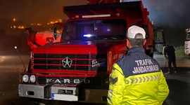 Çakarlı kamyon sürücüsüne 132 bin TL para cezası