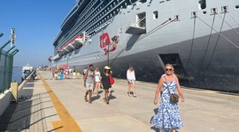 Kruvaziyerle 2 bin 600 yolcu geldi