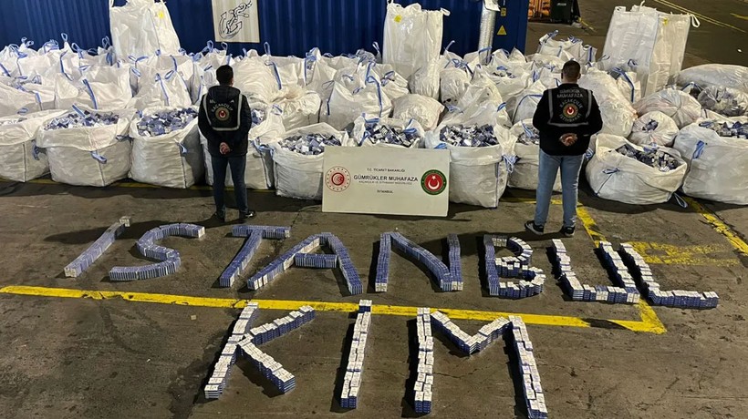 394 bin 117 paket kaçak sigara ele geçirildi
